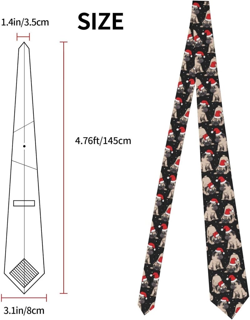 Yilad Tie for Men and Boy Novelty Fun Full Print Men's Necktie Skinny Fashion Narrow Wide - Image 1